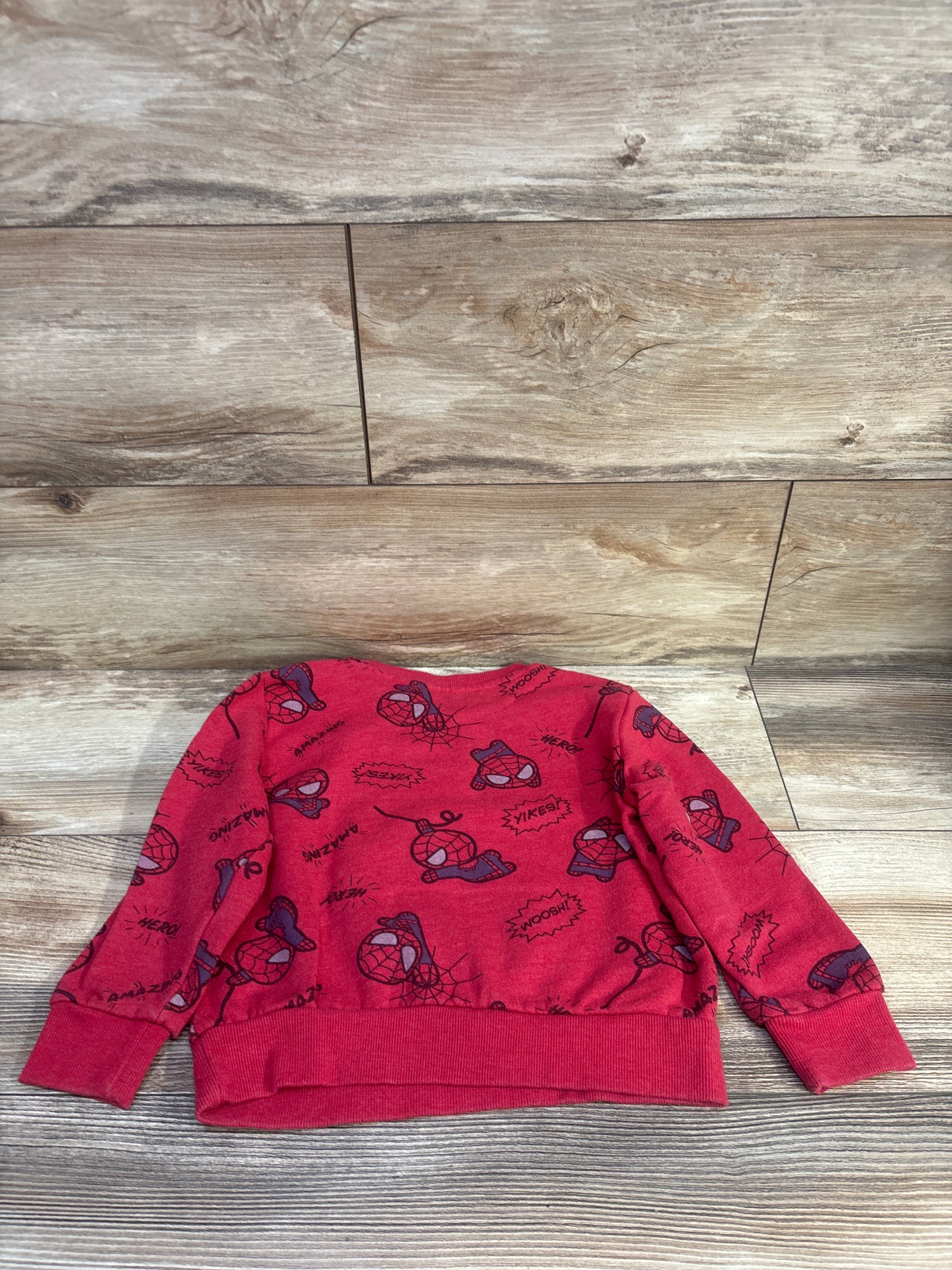 Marvel Spider-Man Pullover Sweatshirt Red sz 4T