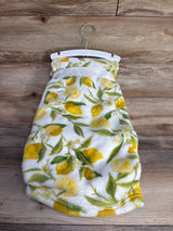 NWOT Baby Thro Lemon Print Plush Blanket