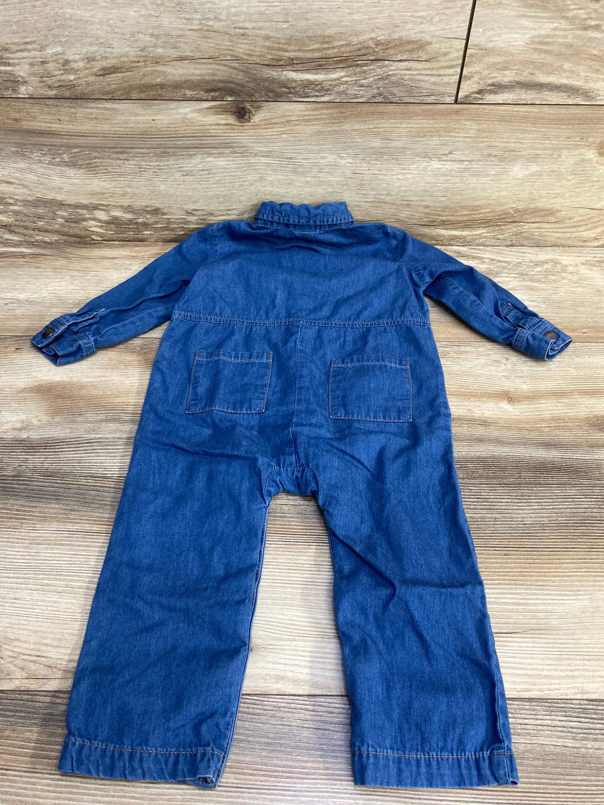Cat & Jack Chambray Jumpsuit Blue sz 18m - Me n Mommy To Be