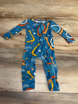 Lucky Elk Snail Footless Sleeper Blue sz 6-9m