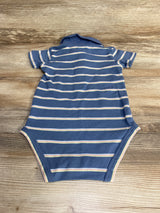 Carter's Striped Polo Bodysuit Blue sz 18m