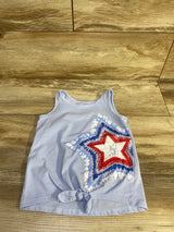 Jumping Beans Fourth of July Tank Top Blue sz 4T