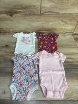 Huggies 4pk Bodysuits Pink sz Newborn