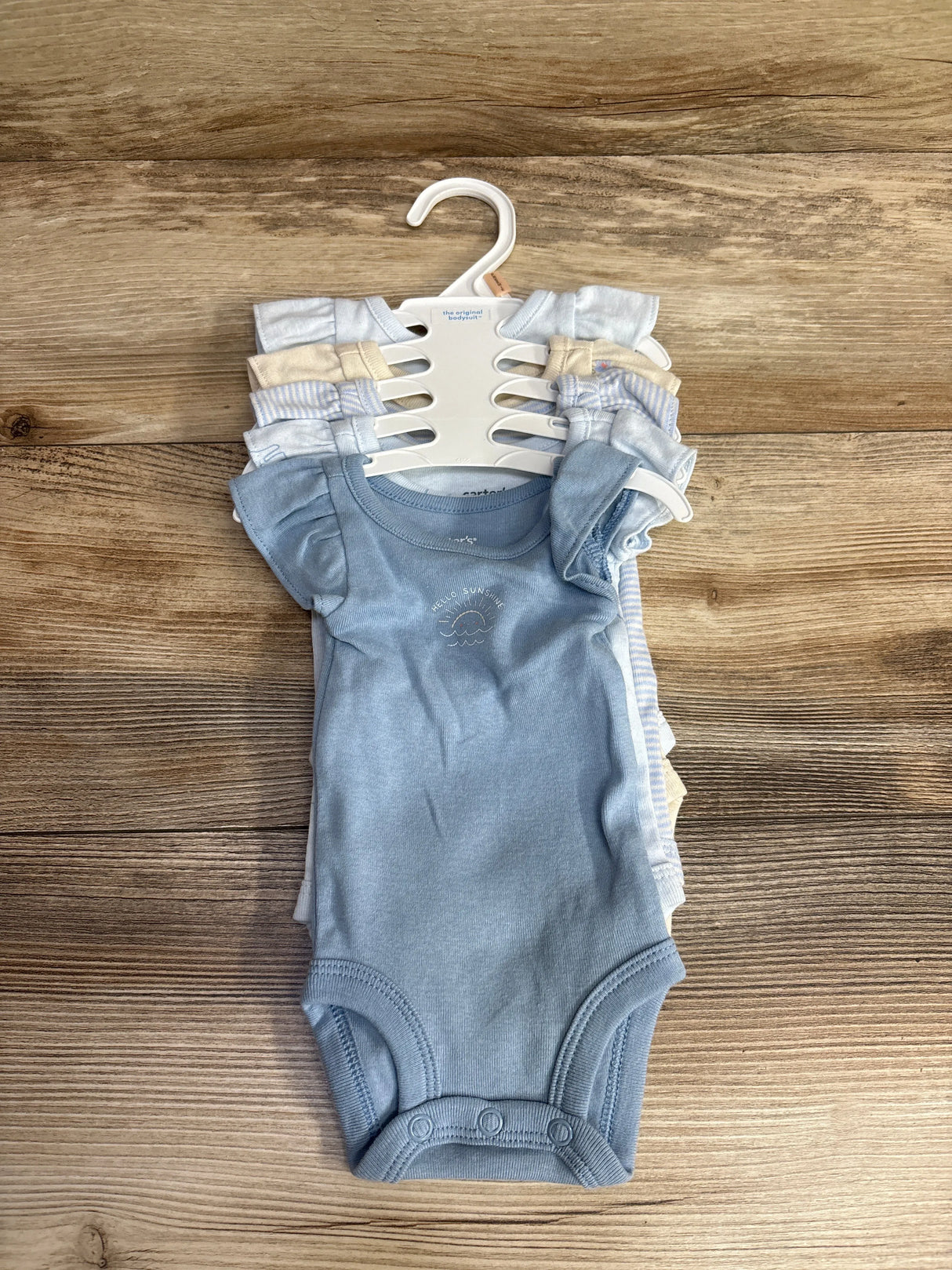Carter's 5pk Bodysuit Set Blue sz Preemie