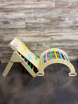 Tiny Land Pikler Triangle 7-in-1 Montessori Climbing Set