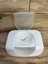 White baby bottle warmer with open lid on wood surface, ideal for maternity and baby gear