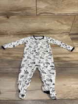Magnetic Me Animal Safari Footie White sz 0-3m