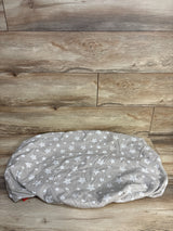 MOONSEA 2pk Fitted Bassinet Sheets, Stars Blue/Beige