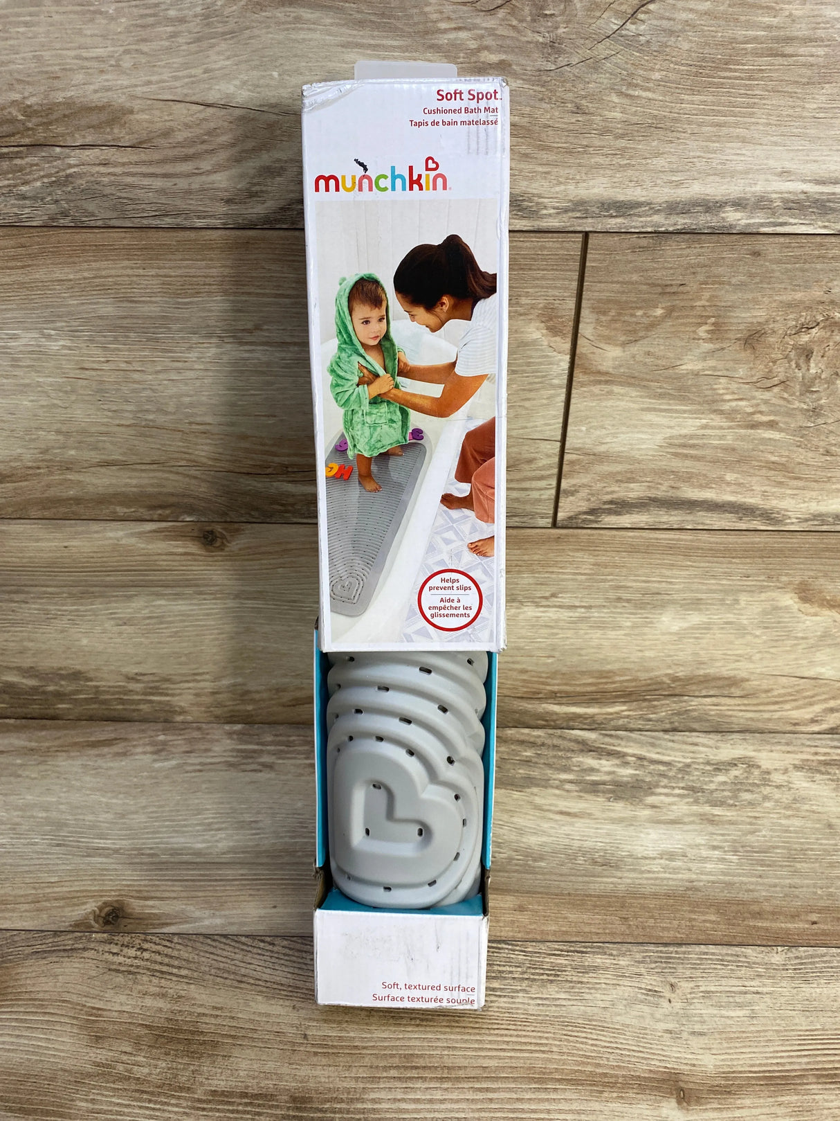 Munchkin Soft Spot Cushioned Bath Mat in Grey