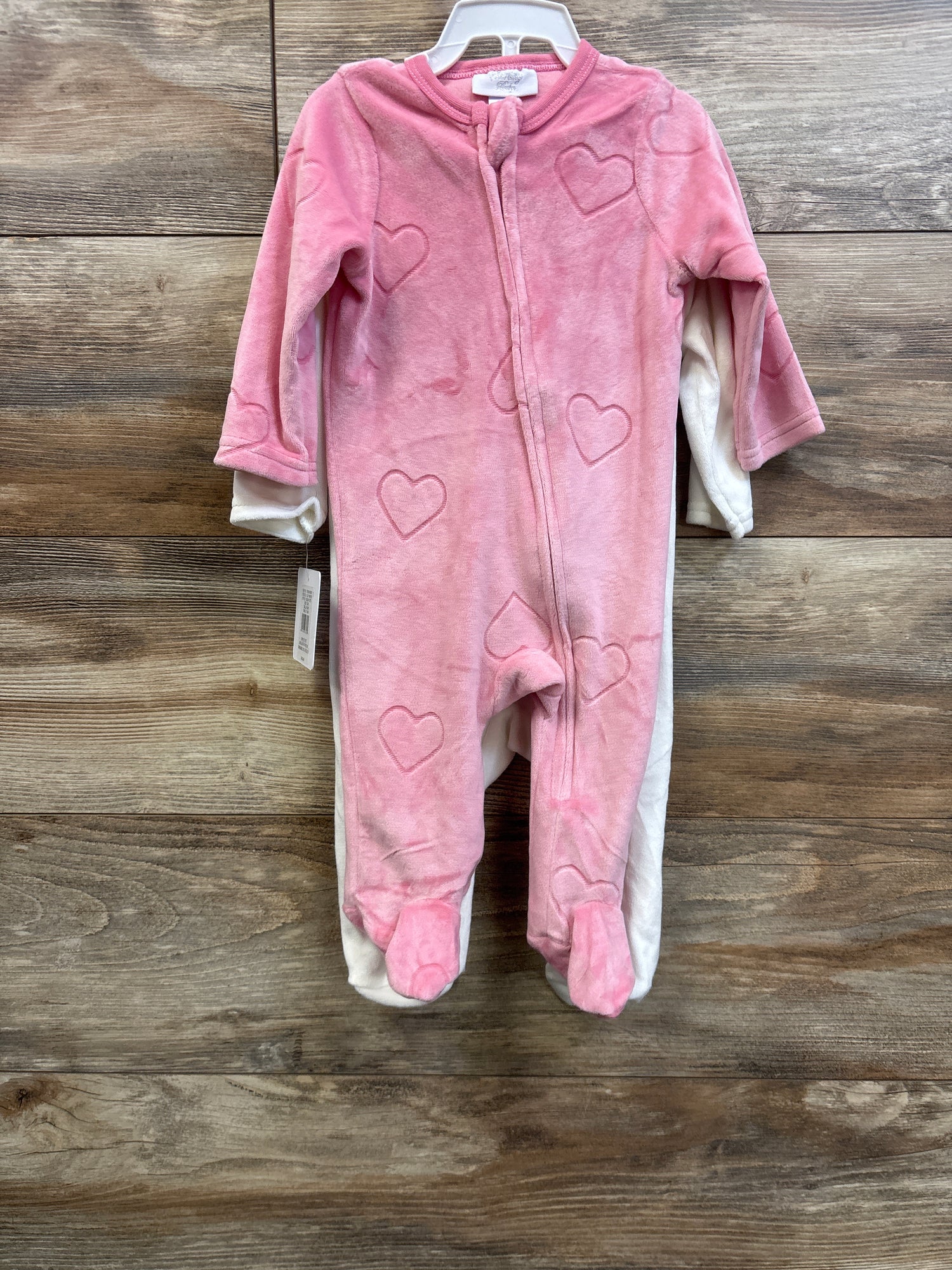NEW Sterling Baby 2pk Blanket Sleepers Pink sz 6m