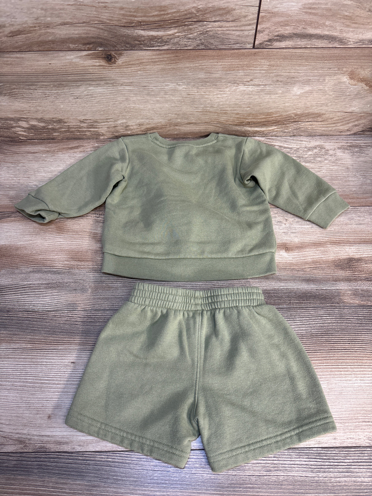 Adidas 2pc Sweatshirt & Joggers Set Olive sz 12m