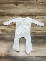 Bonsie Skin To Skin Baby Wear Footie White sz 0-3m