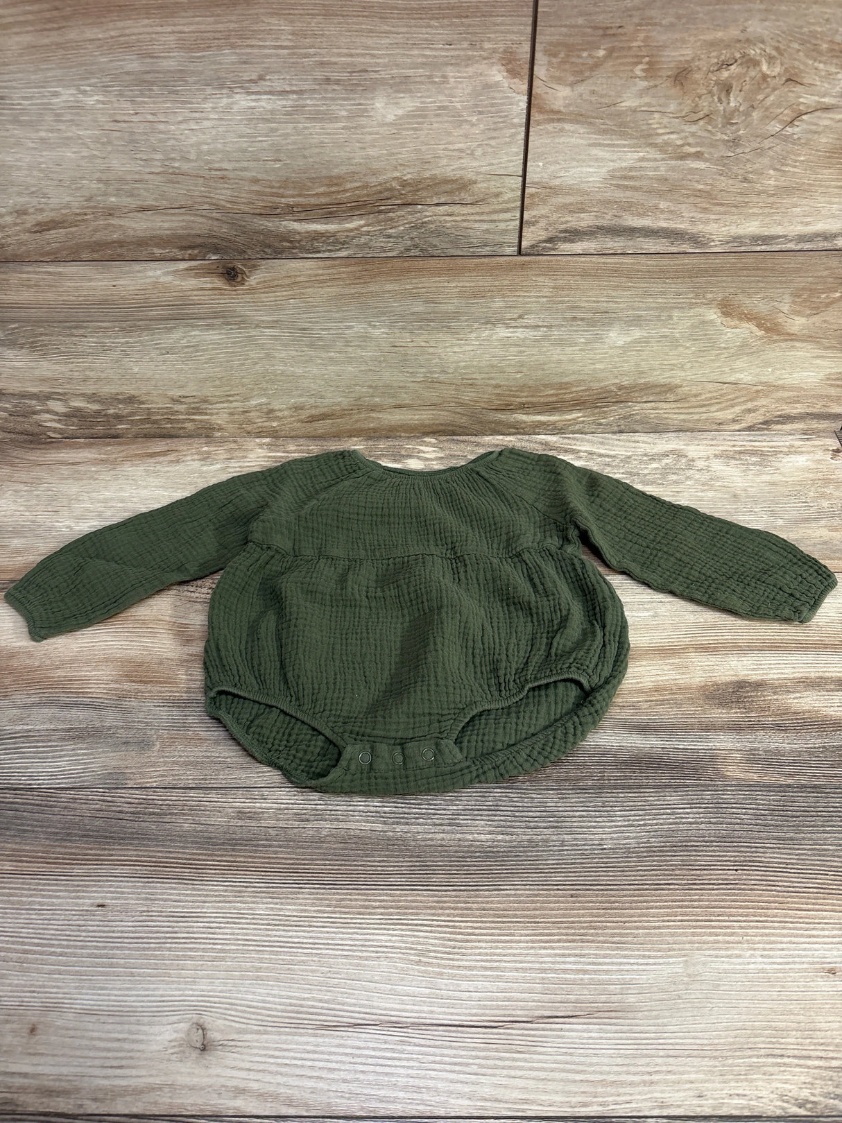 Wonderly Muslin Bubble Romper Green sz 18m