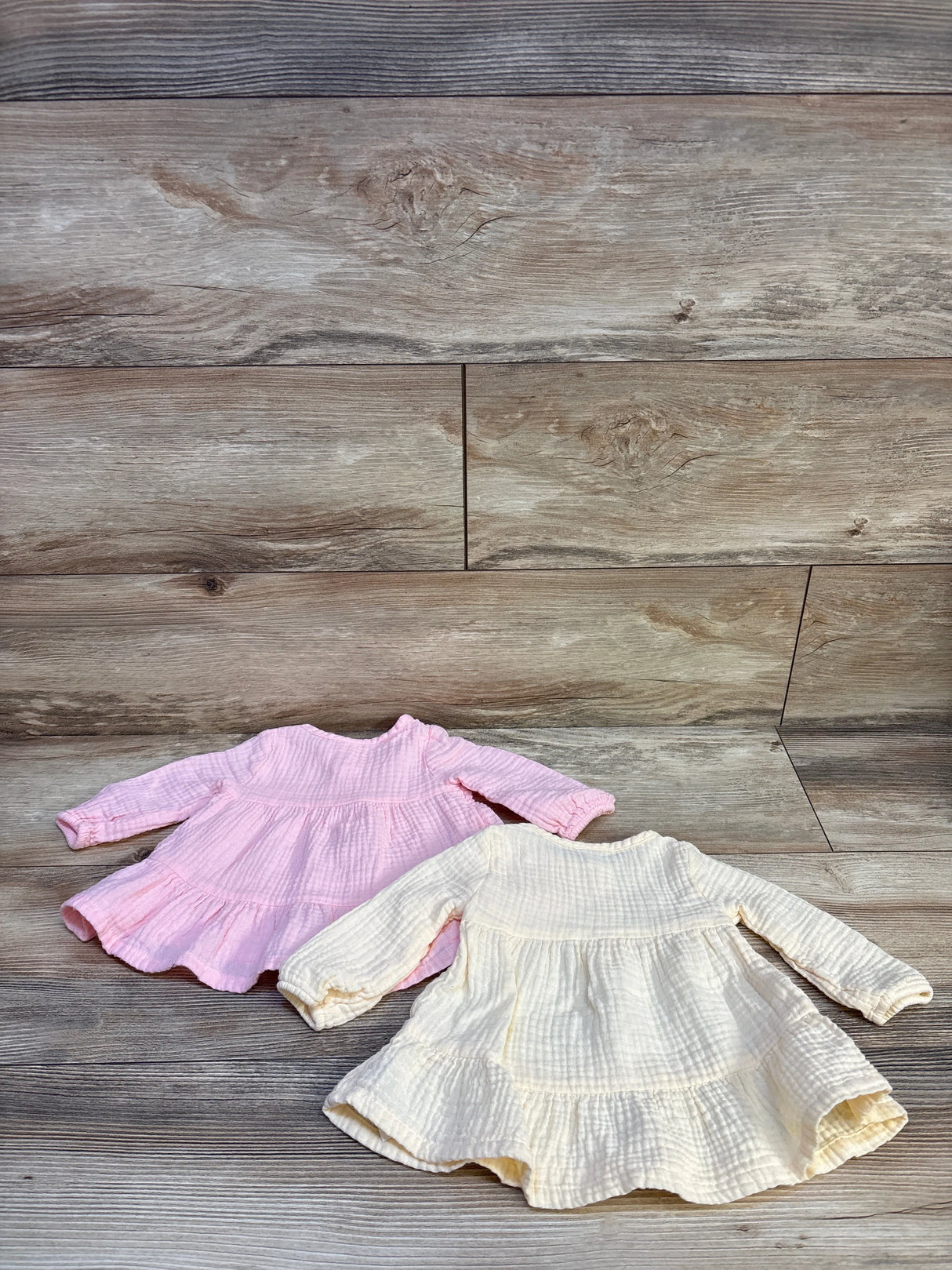 Cat & Jack 2pk Gauze Peplum Top Pink sz 3m