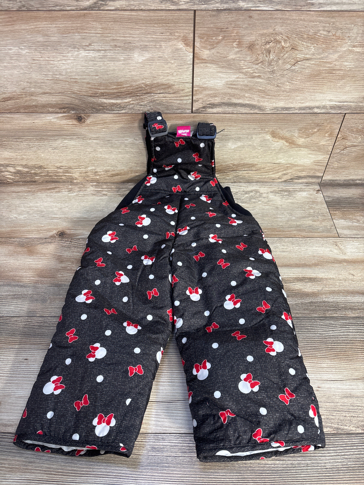 Disney Junior Minnie Mouse Puffer Snowsuit Red sz 3T