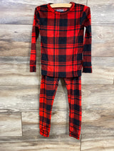 Cat & Jack 2pc Velour Buffalo Plaid Pajama Set Red sz 4T