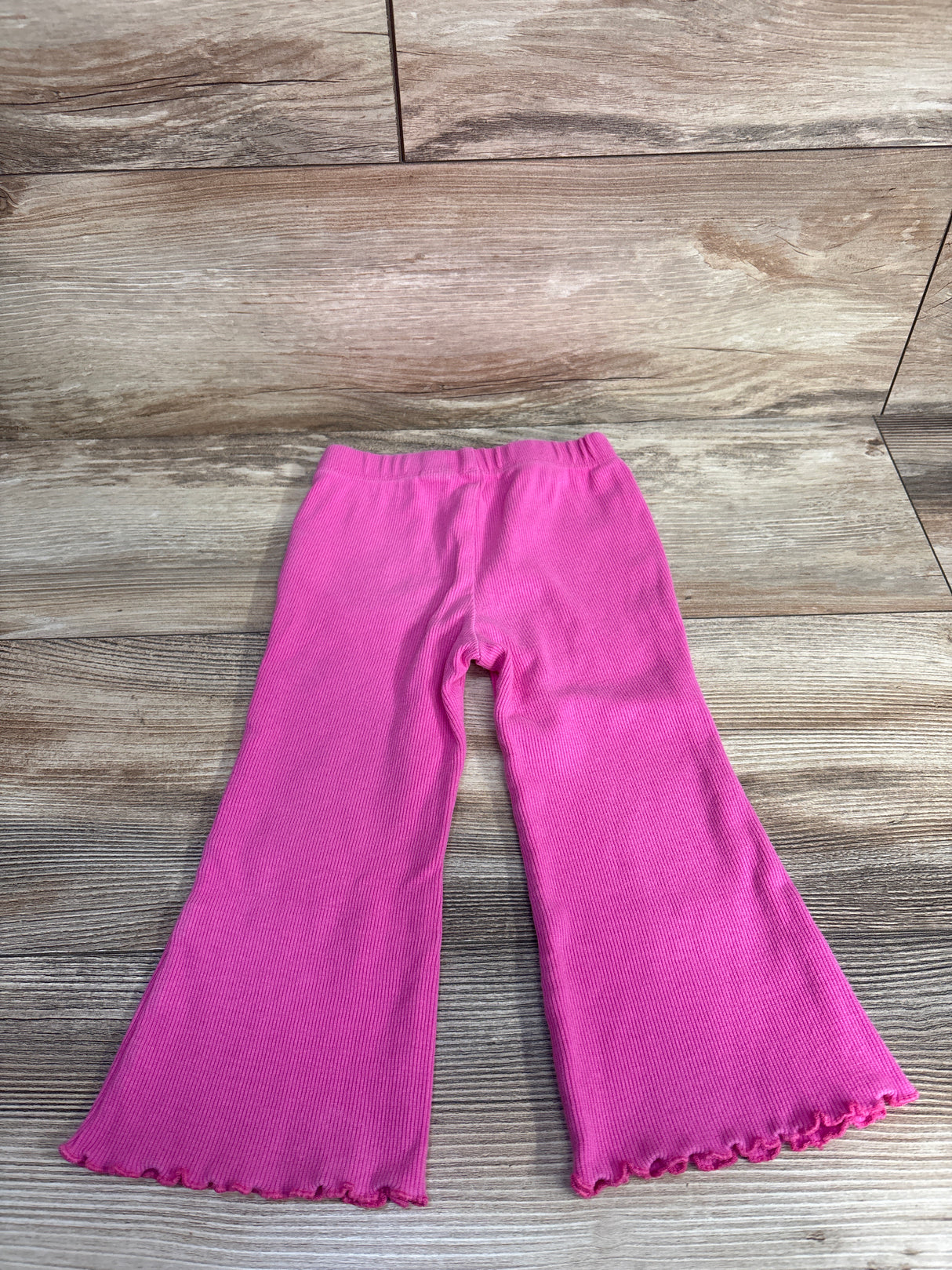 Baby Gap Ribbed Lettuce Trim Pants Pink sz 18-24m