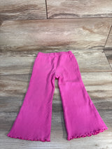 Baby Gap Ribbed Lettuce Trim Pants Pink sz 18-24m