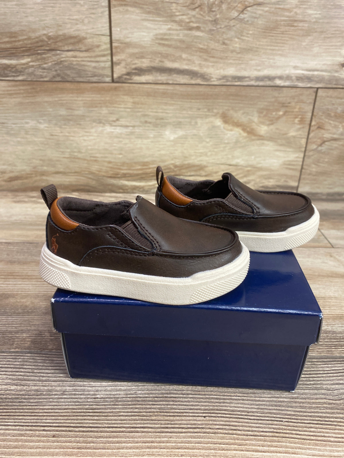 NEW Polo Ralph Lauren Filip Sneakers in Chocolate Brown sz 5c