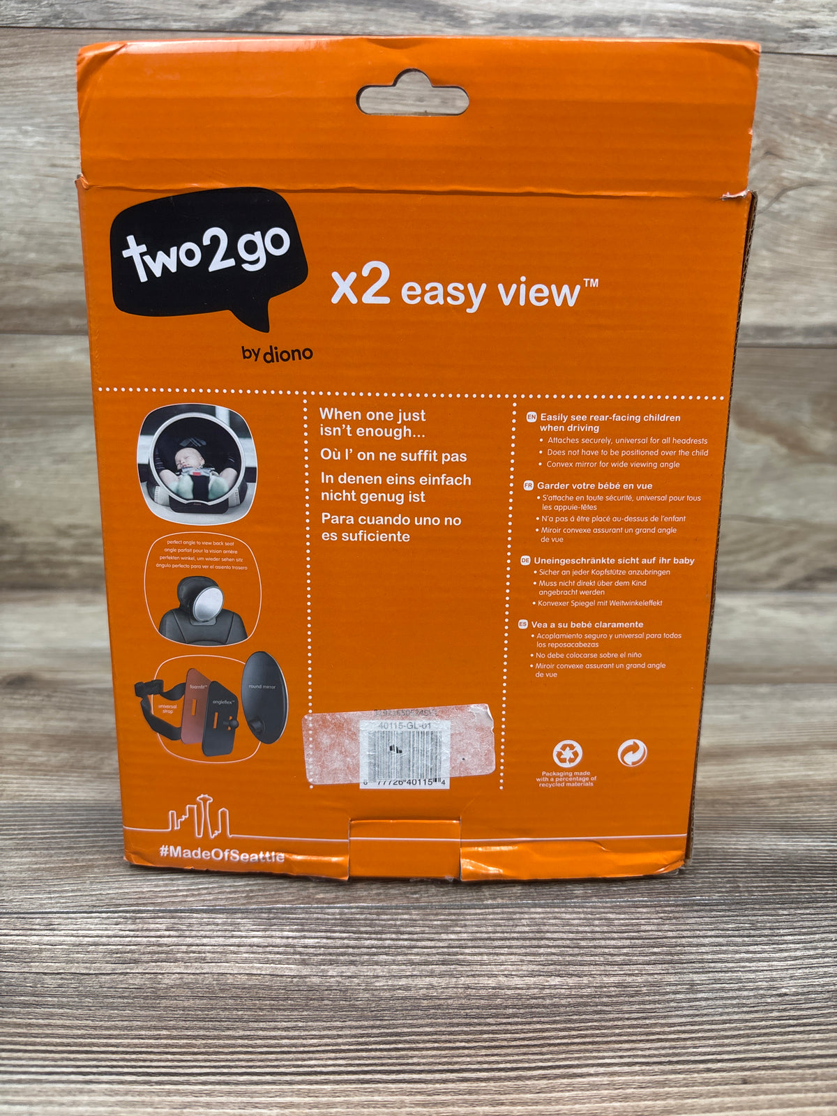 NEW Diono 2pk Easy View Car Mirrors