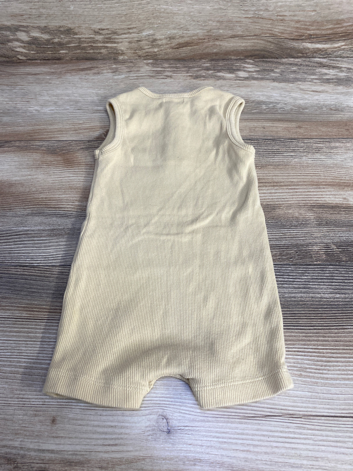 Tun Tun Henley Ribbed Romper Yellow sz 12-18m