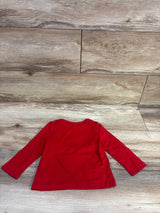 Holiday Time Ginger Bread Shirt Red sz 18m