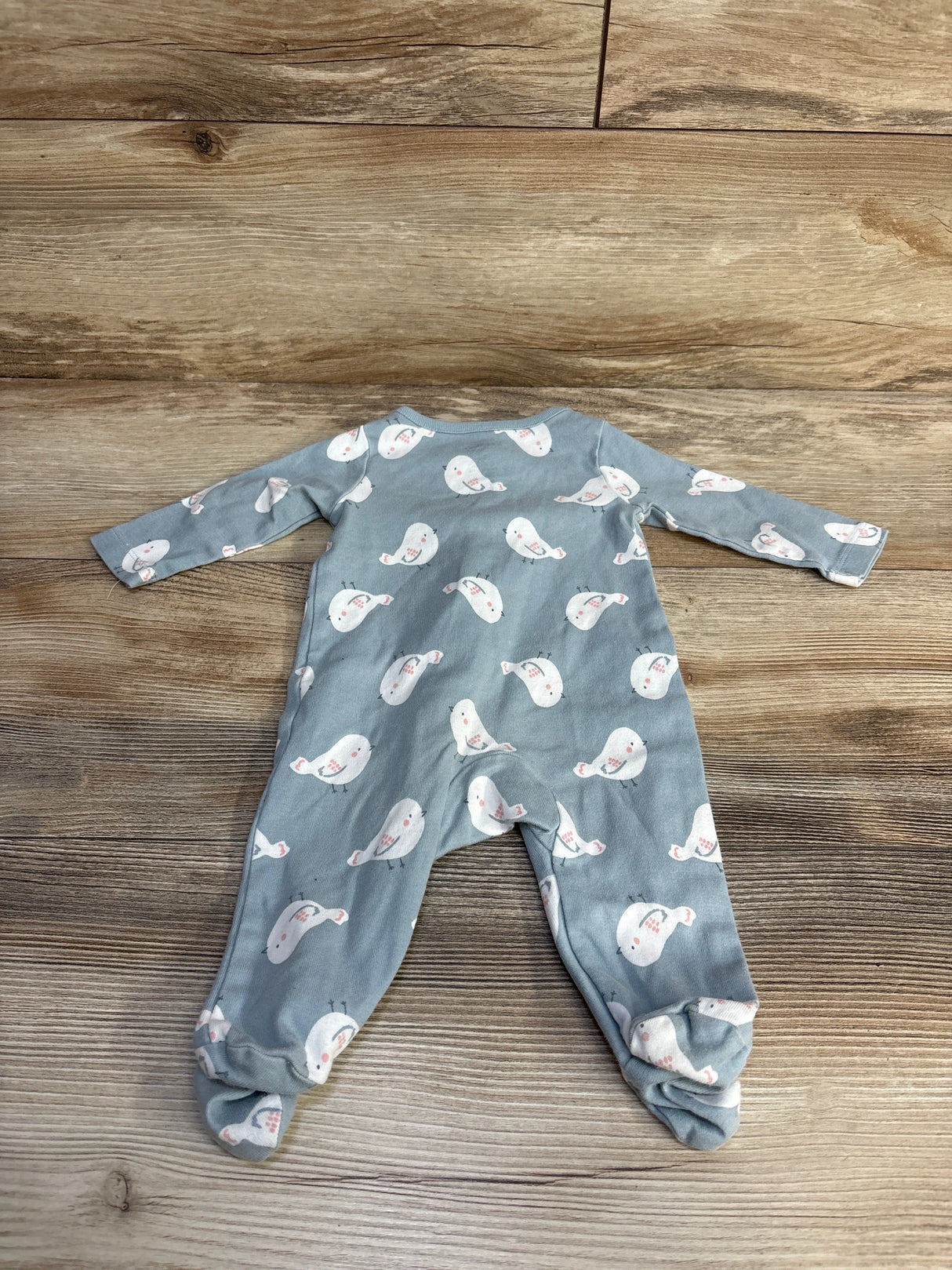 Just One You Bird Print Sleeper Blue sz 3m - Me n Mommy To Be
