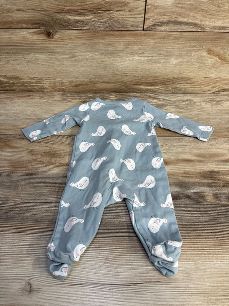 Just One You Bird Print Sleeper Blue sz 3m - Me n Mommy To Be