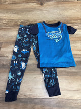 Hurley 2pc Pajama Set Blue sz 4T - Me n Mommy To Be