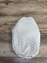 Plush Minky Dot Swaddle White sz 0-9m