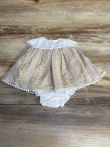 Babydola Embroidered Bodysuit Dress White sz 3m - Me n Mommy To Be
