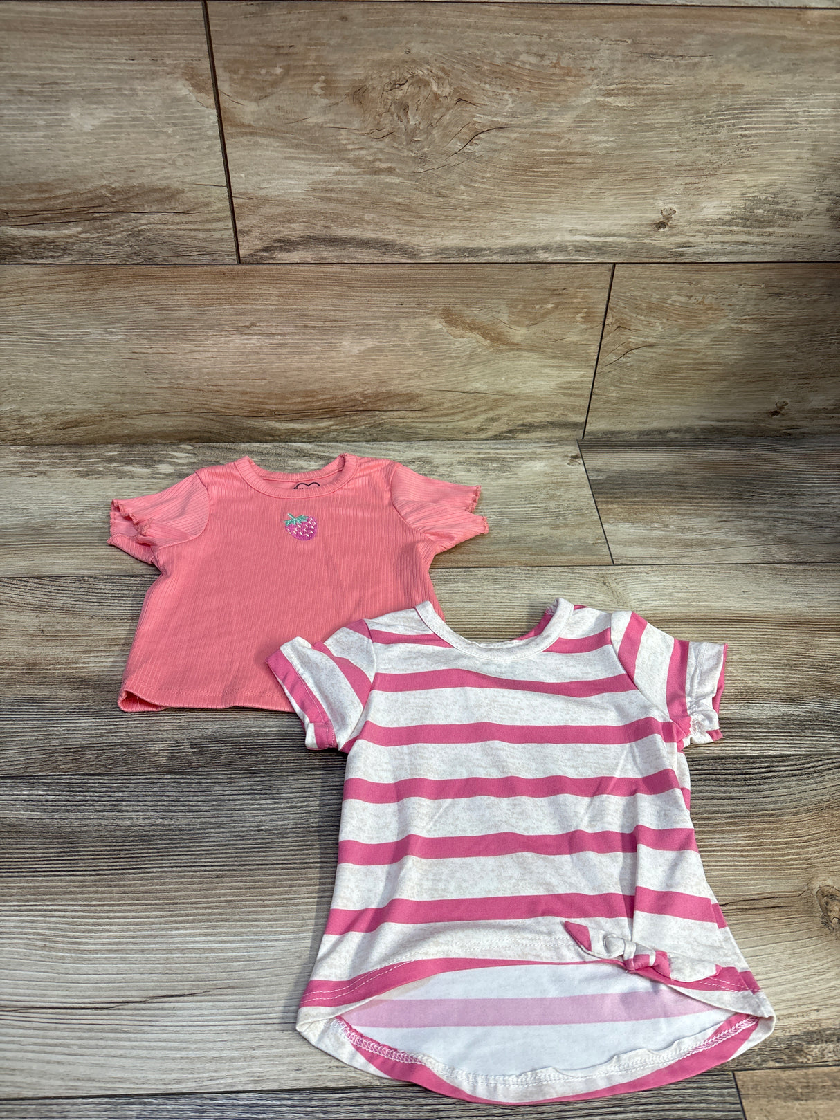 Pink Velvet 2pk Shirts Pink sz 3T