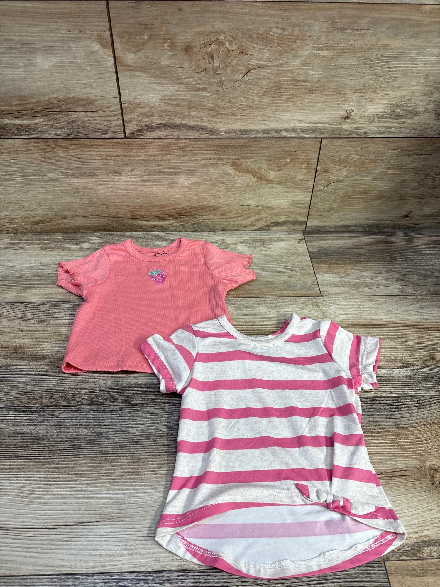 Pink Velvet 2pk Shirts Pink sz 3T