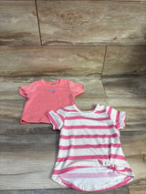 Pink Velvet 2pk Shirts Pink sz 3T