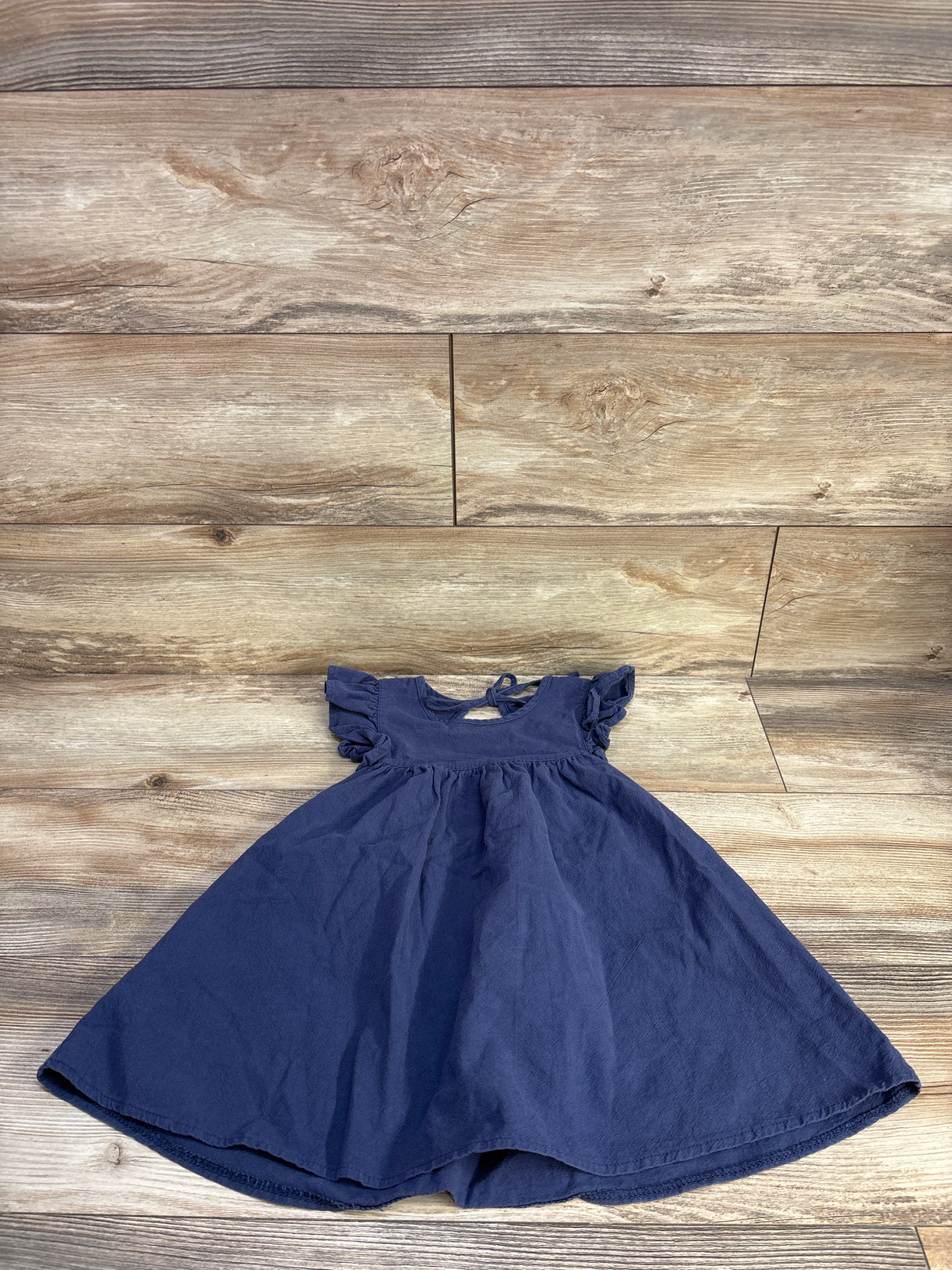 Flutter Sleeve Dress Blue sz 3/4T
