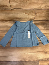 NEW Okie Dokie Ruffle Long Sleeve T-Shirt Western Blue sz 5T