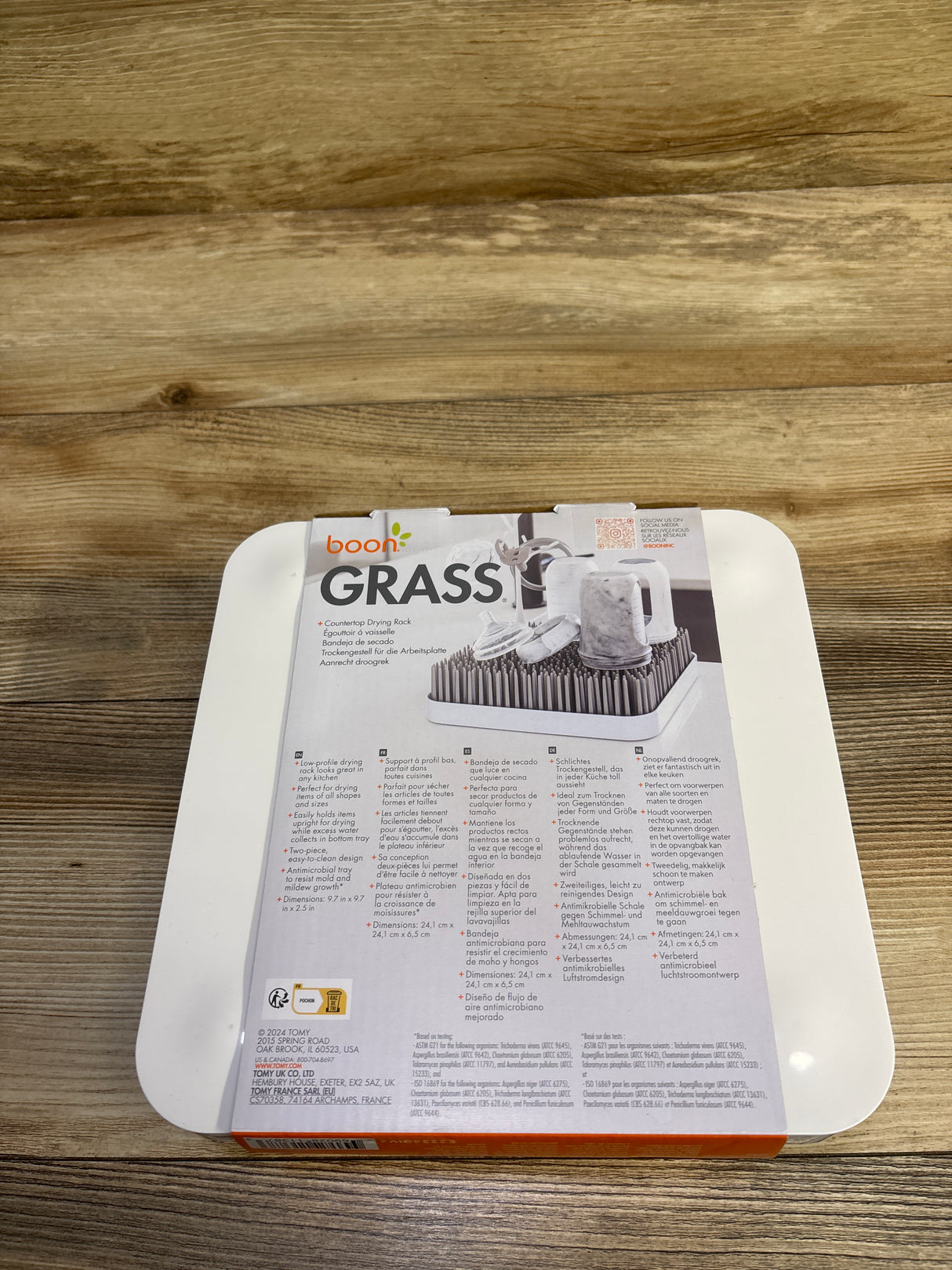 NEW Boon Grass Plastic Drying Rack Grey