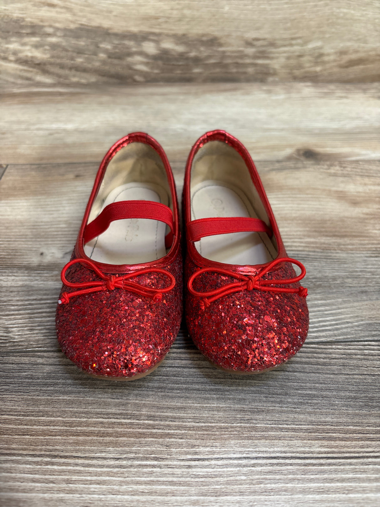 Dream Pairs Belle-01 Mary Jane Flats Red Glitter sz 8c