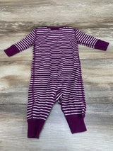 Moon and Back Striped Sleeper Purple sz 0-3m