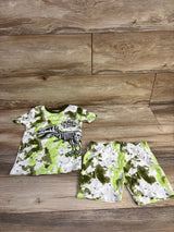 Member's Mark 2pc Rad To The Bones Pajama Set Green sz 5T
