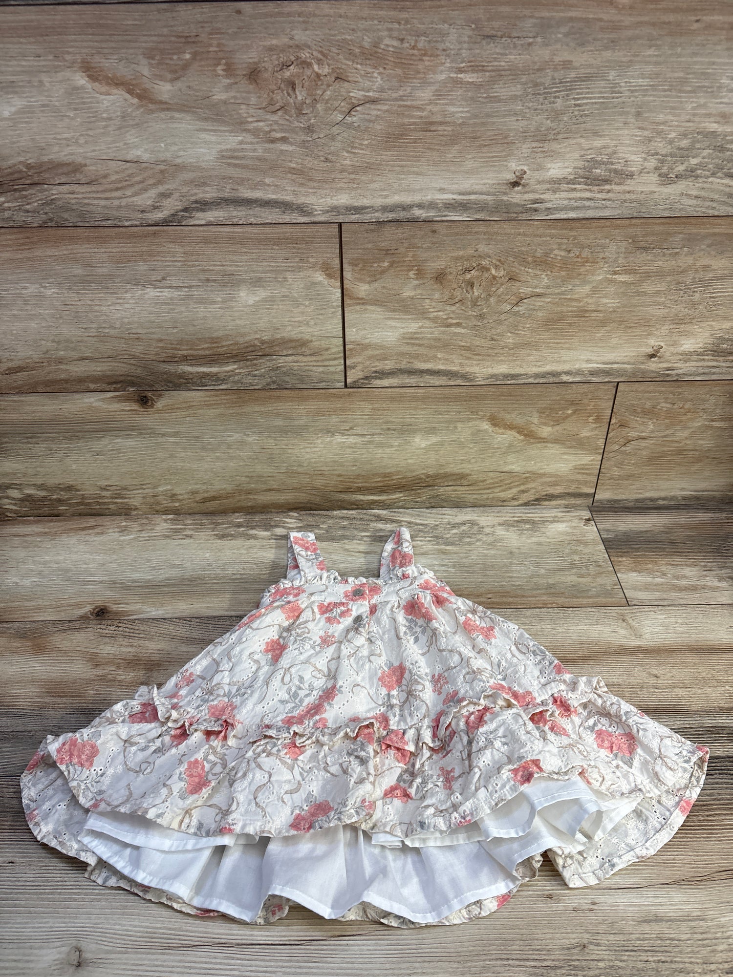 Haute Hippie Embroidered Eyelet Dress Ivory sz 24m