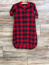 Carter's Buffalo Plaid Fleece Sleep Sack Red sz 9-12m