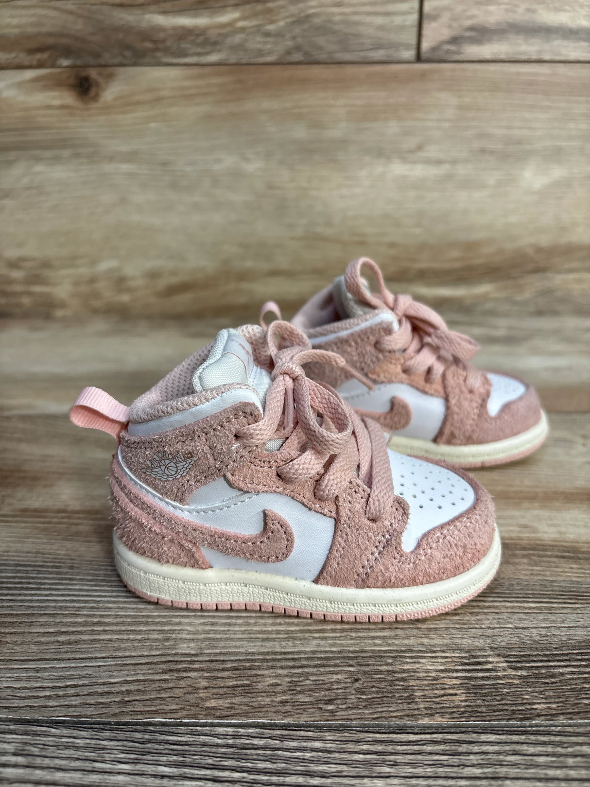 Air Jordan 1 Mid SE TD 'Legend Pink' Sneakers sz 4c