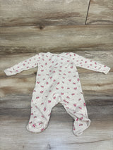 Carter's Floral Waffle Knit Sleeper Beige sz 3m