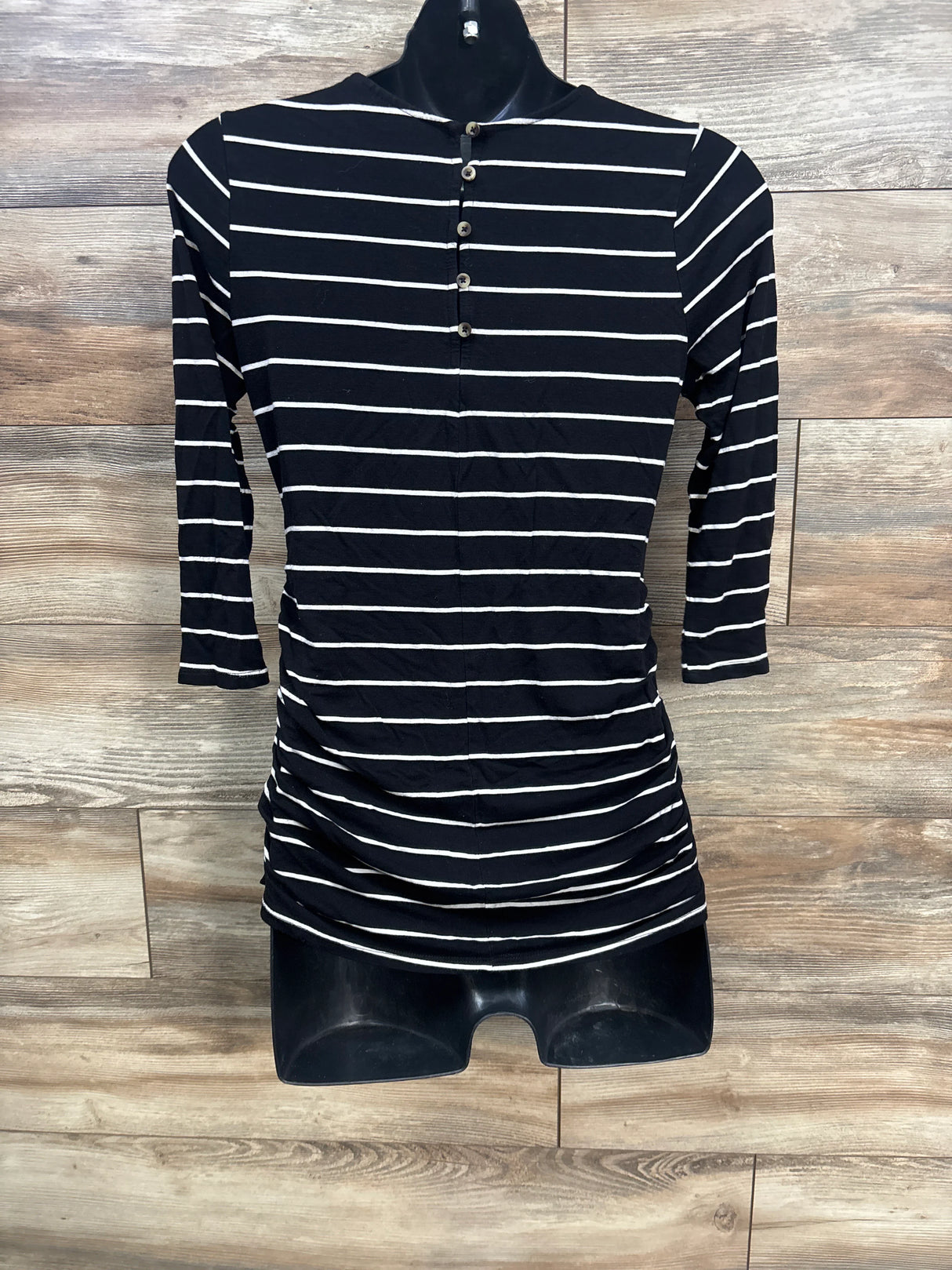 Jessica Simpson Maternity Striped Shirt Black sz Small - Me n Mommy To Be