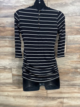 Jessica Simpson Maternity Striped Shirt Black sz Small - Me n Mommy To Be
