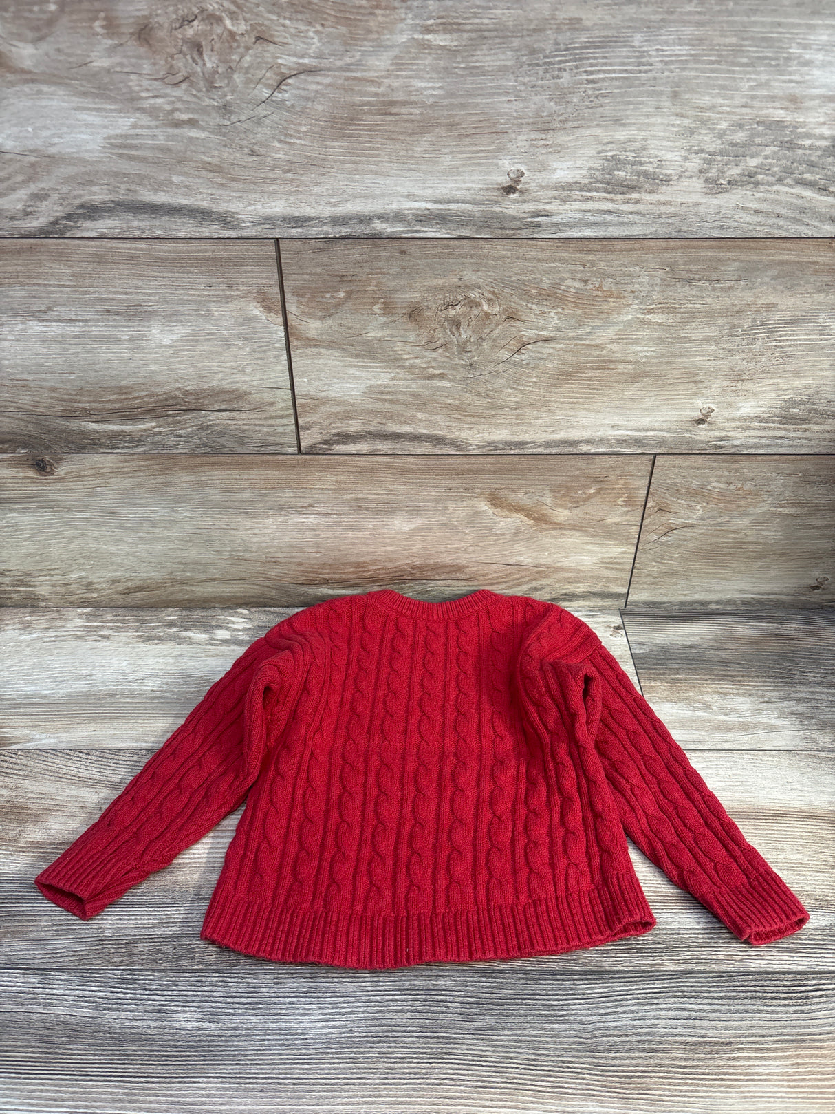 Baby Gap CashSoft Cable Knit Sweater Red sz 4T