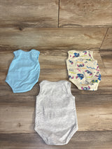 Disney Baby 3pk Stitch Tank Bodysuits Blue sz 6-9m