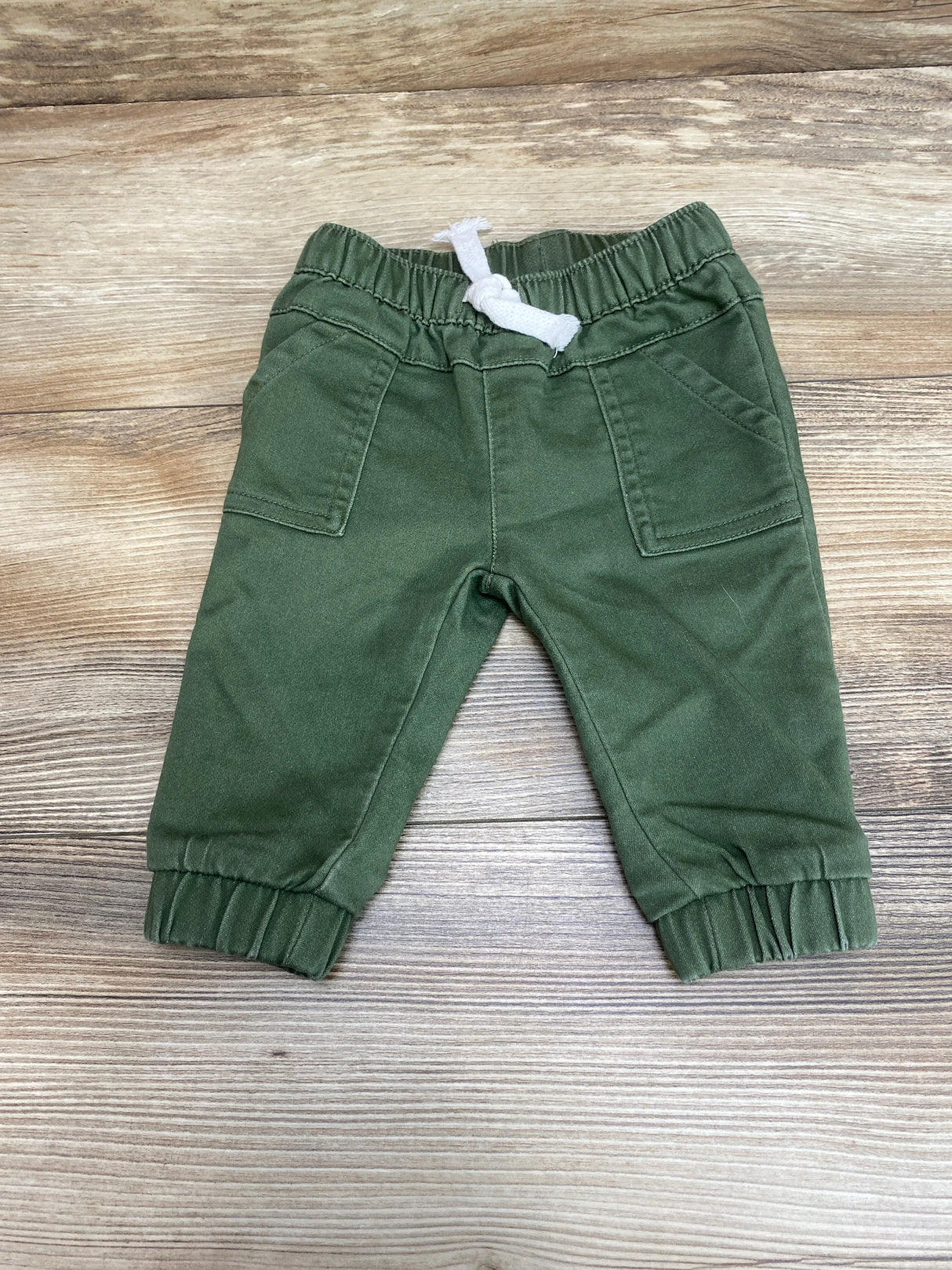 Cat & Jack Drawstring Jogger Pants Green sz 0-3m