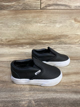 Vans Toddler Slip On V - Perforated Black sz 4c - Me n Mommy To Be
